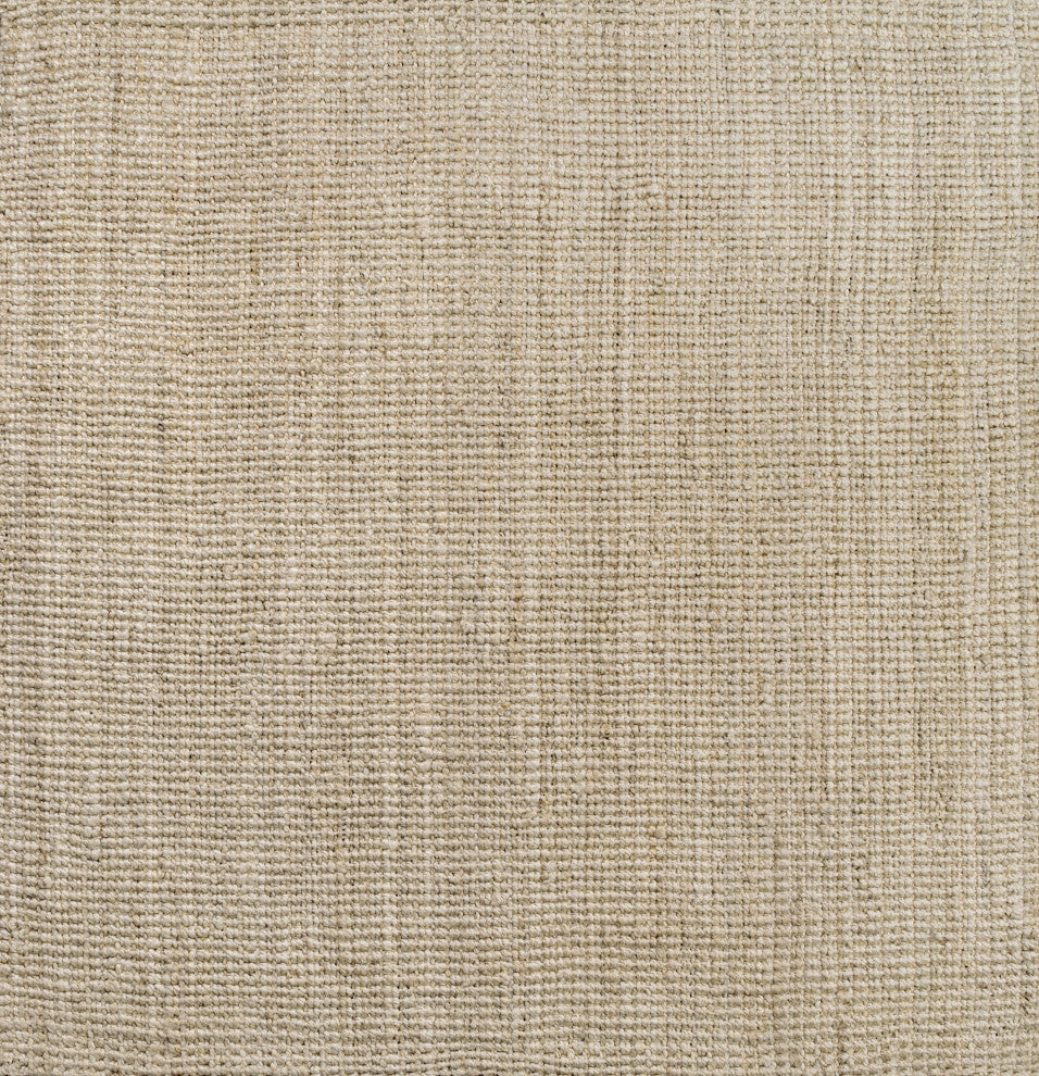 Pata Hand Woven Chunky Jute Light Ivory 6' Square Area Rug