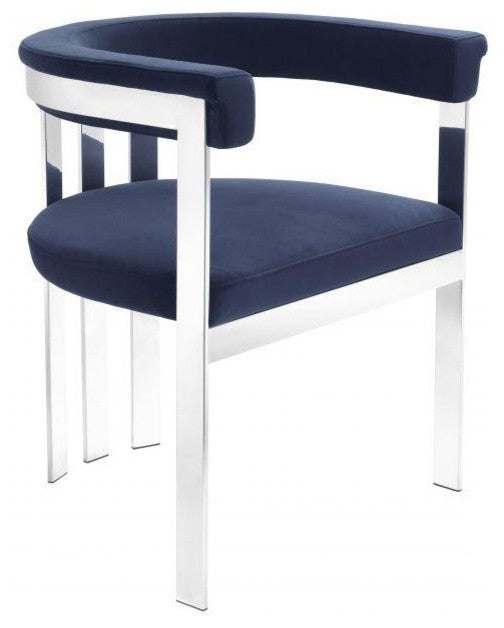 Modern Silver Dining Chair | Eichholtz Clubhouse