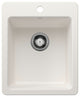 Blanco 443237 Liven 16-3/4" Drop-In/Undermount Single Basin - White