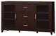3 Drawers and 2 Doors TV Console, Cappuccino