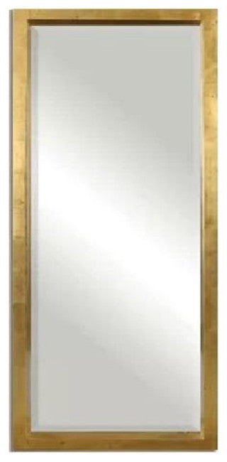 Gold Rectangular Floor Mirror