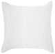 Luna Washed Linen Tailored Euro Sham, 27"x27", White, 1 Piece
