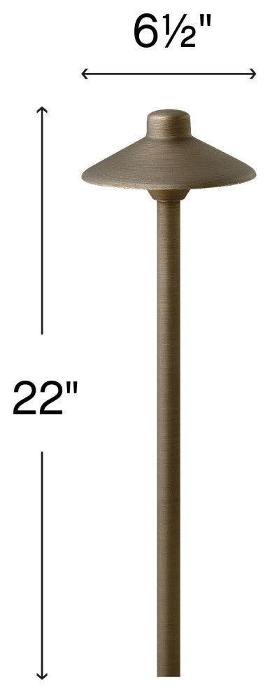 Hinkley Hardy Island Large Standard Led Path Light, Matte Bronze