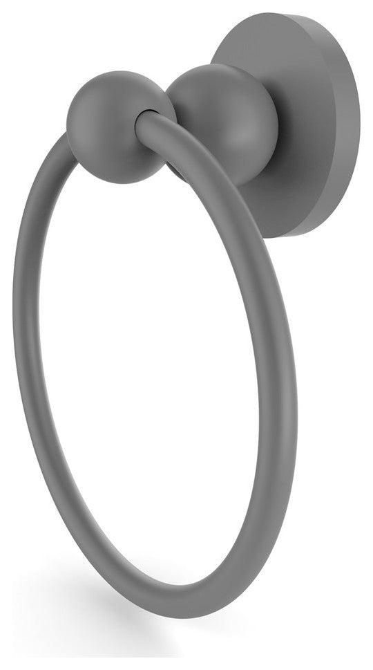 Bolero Towel Ring, Matte Gray