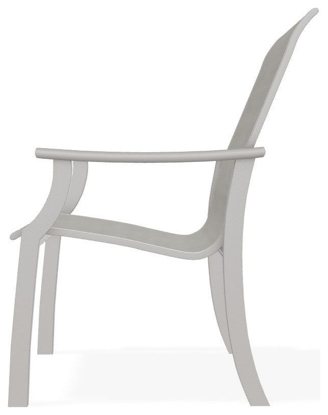 St. Catherine Sling Outdoor Armchair, Deacon/Warm Gray
