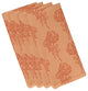 Carmen, Floral Print Napkin, Peach, Set of 4