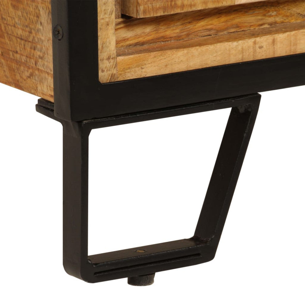 vidaXL TV Stand TV Unit Sideboard TV Console with Drawers Solid Mango Wood