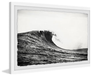 "Big Wave Surfing" Framed Painting Print, 24x16