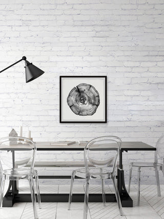 "Burned Oak" Framed Painting Print, 18x18