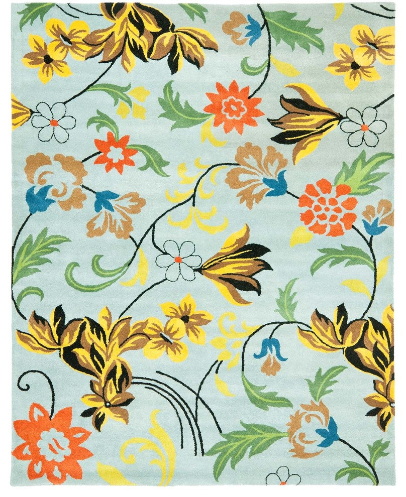 Safavieh Soho Soh736B Floral Rug, Blue/Multi, 5'0"x8'0"