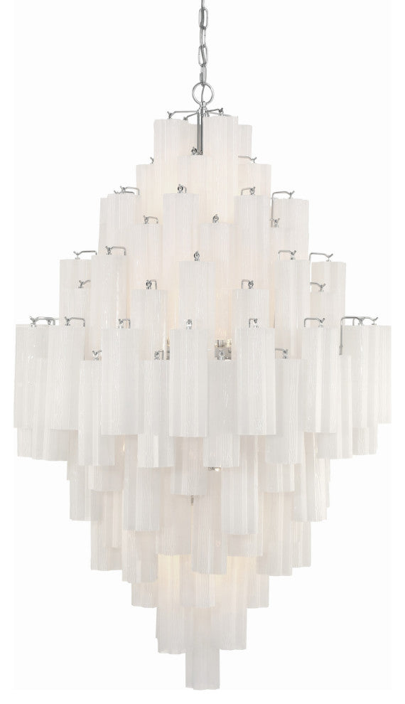 Crystorama Lighting Group ADD-319-WH Addis 20 Light 31"W Crystal - Polished