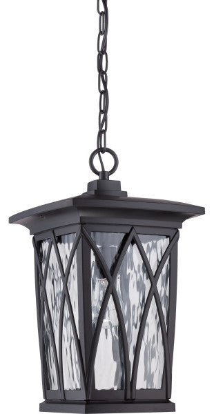 Quoizel GVR1910K One Light Outdoor Hanging Lantern Grover Mystic Black