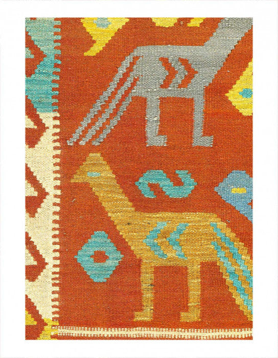 Pasargad Caucasian Tribal Style Flat Weave Kilim Runner 2'1" X6'6"