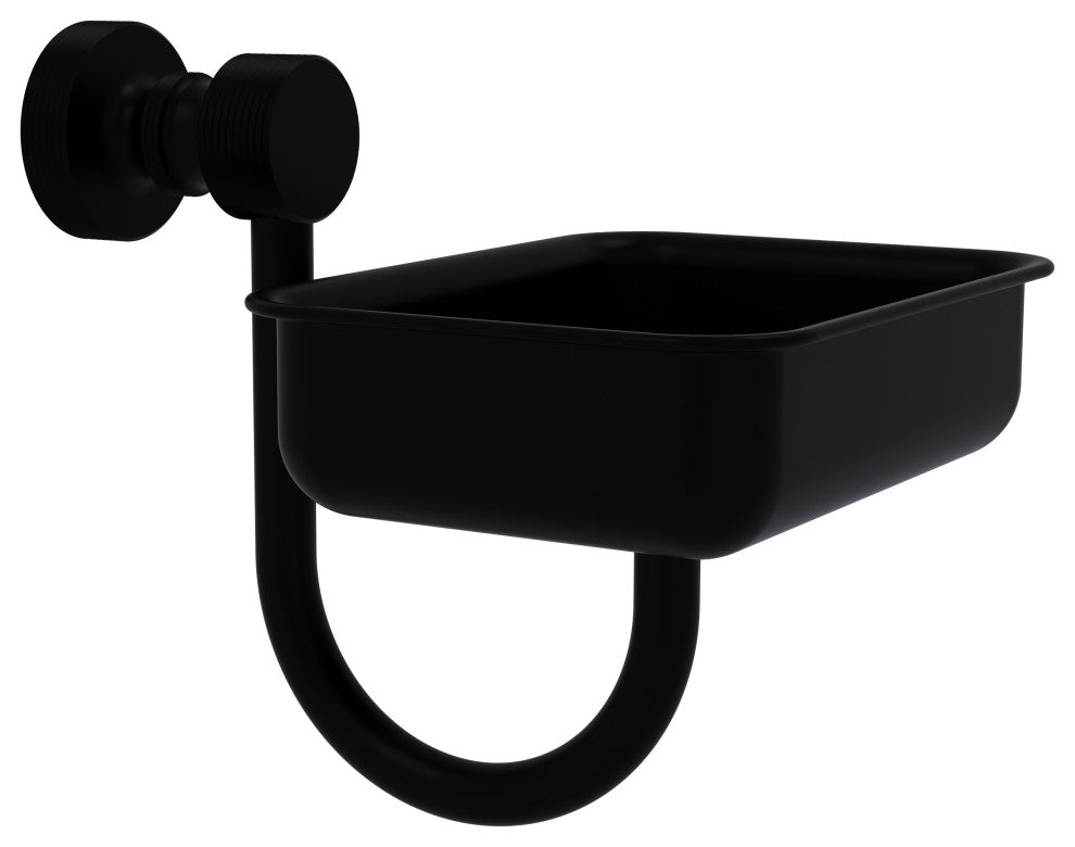 Foxtrot Wall Mounted Soap Dish, Matte Black