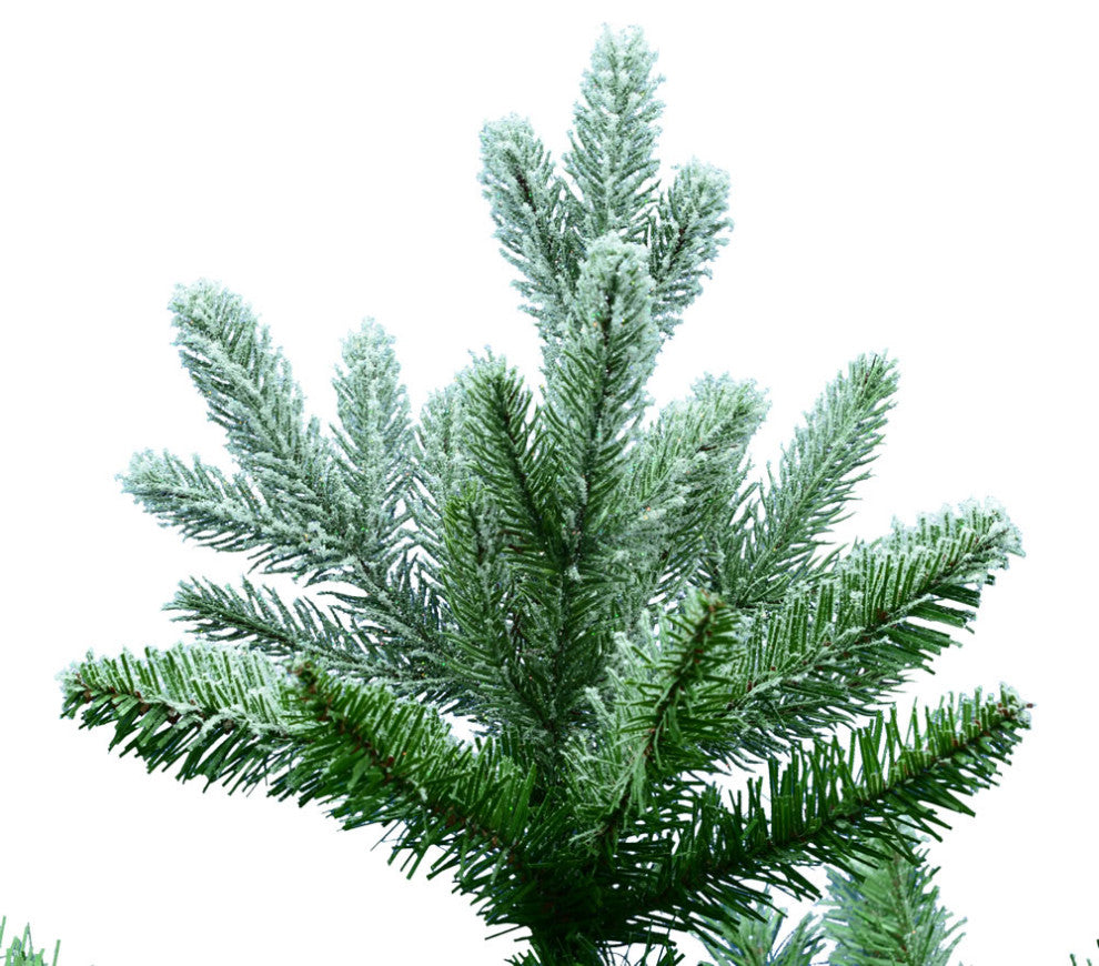 Vickerman Frosted Balsam Fir Christmas Tree, 1376 Tips, 7.5'x54"