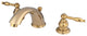 Kingston Brass Widespread Bathroom Faucet With Retail Pop-Up, Polished Brass