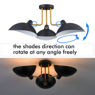 Farmhouse Multi-Directional Ceiling Spot Light Matte Black