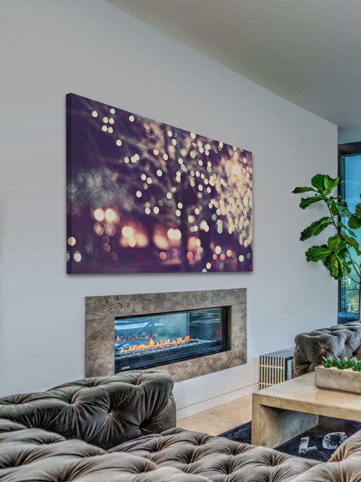 Marmont Hill, "Christmas Night" Painting Print on Wrapped Canvas, 18x12