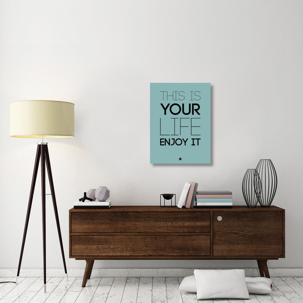 "This Is Your Life Poster Blue" Fine Art Print