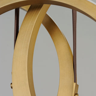 ET2 E24083 Tether 34"W LED Linear Chandelier - Natural Aged Brass