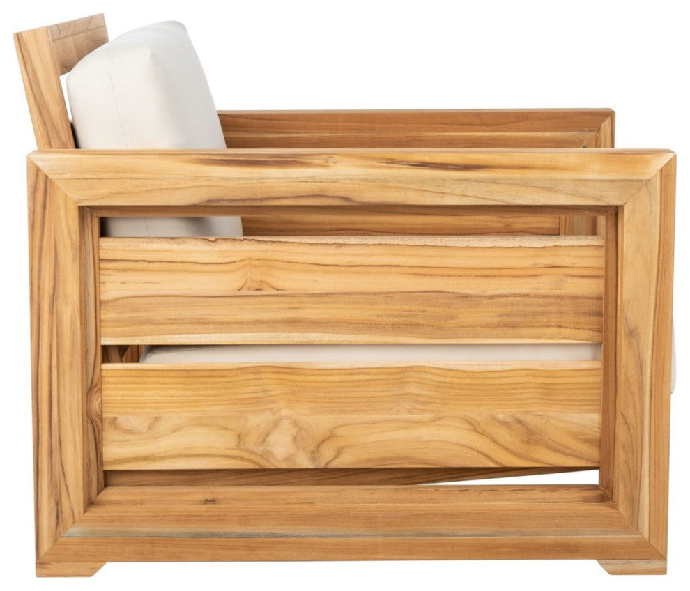 Safavieh Guadeloupe Indoor-Outdoor Brazilian Teak Club Chair