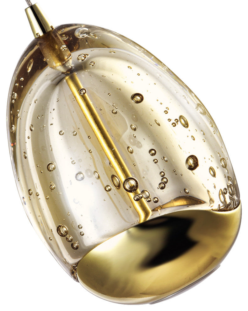 Venezia 3.5" ETL Certified Integrated LED Pendant Lighting Fixture, Gold