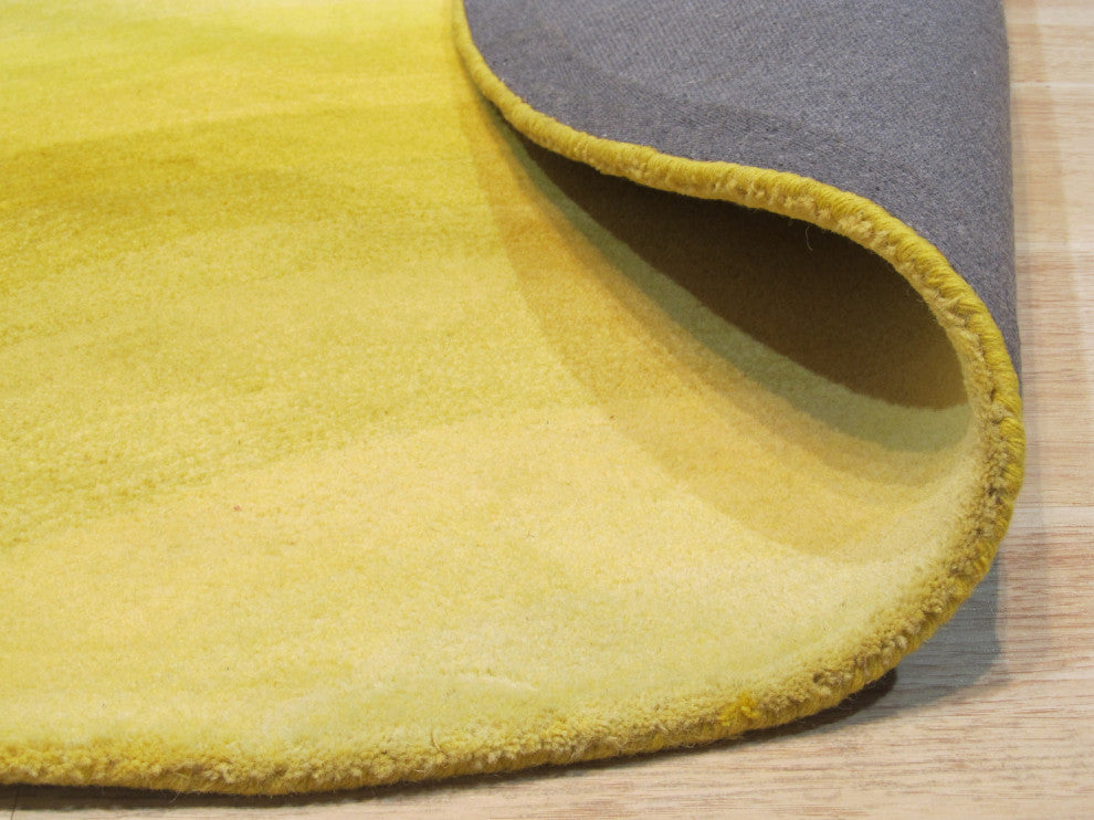 Yellow Contemporary Abstract Desertland Area Rug
