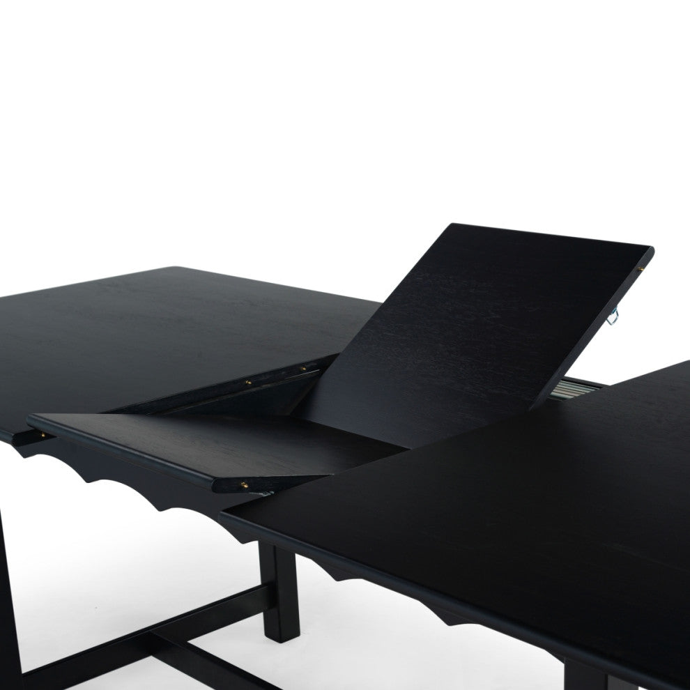 Safavieh Couture Rhylee Extendable Dining Table, Black