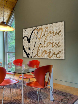 "Love Trio" Print on Canvas