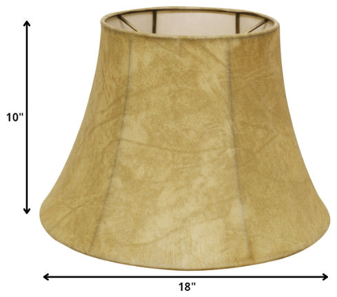 18" Faux Snakeskin Shallow Drum Parchment Lampshade