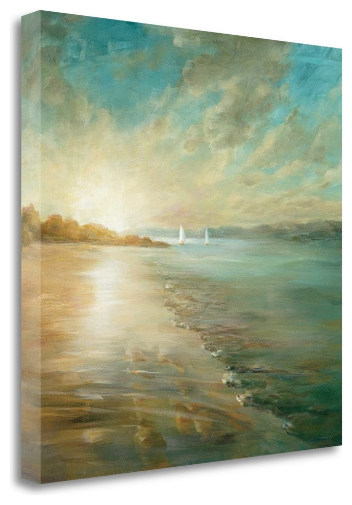 "Coastal Glow Crop" By Danhui Nai, Giclee Print on Gallery Wrap Canvas