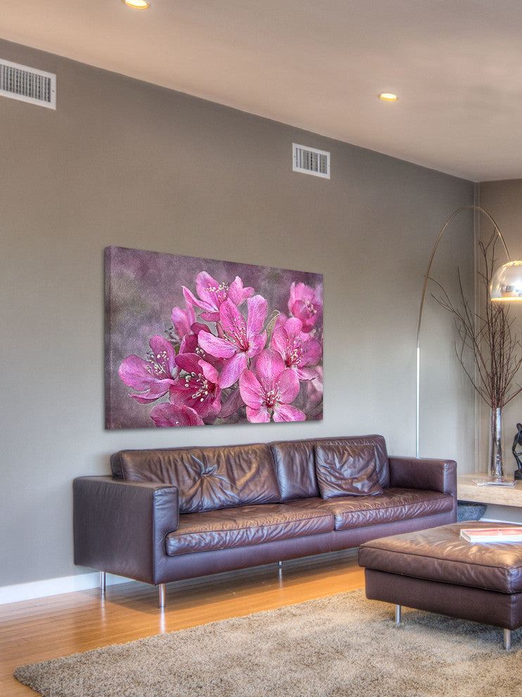 "Crabapple Floral" Painting Print on Canvas by Theo