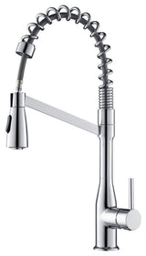 Largo Single Handle Pull Down Kitchen Faucet, Chrome