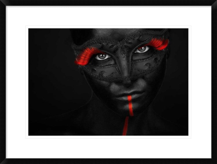 "Dark Passion" Framed Digital Print by Petko Petkov, 30x22"
