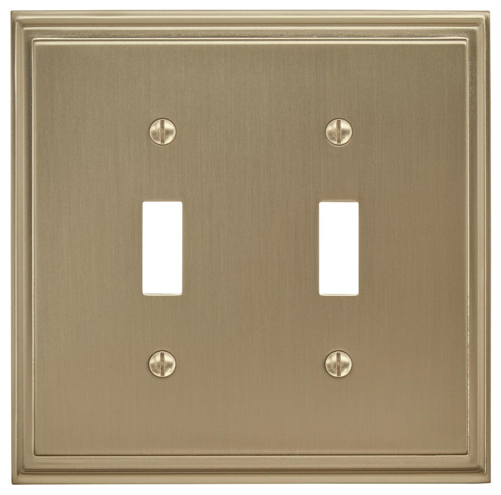 Amerock 2 Toggle Wall Plate, Golden Champagne