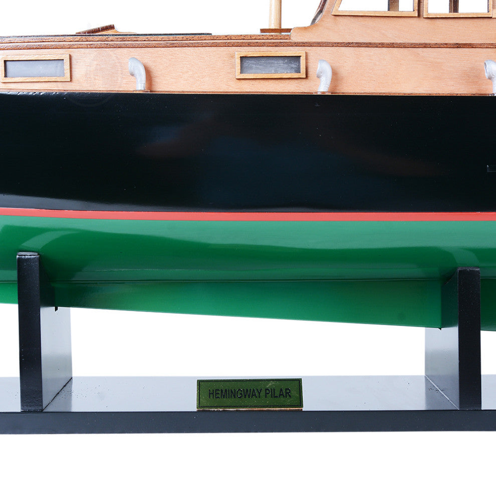Hemingway Pilar Fishing Boat Wooden Handcrafted boat model