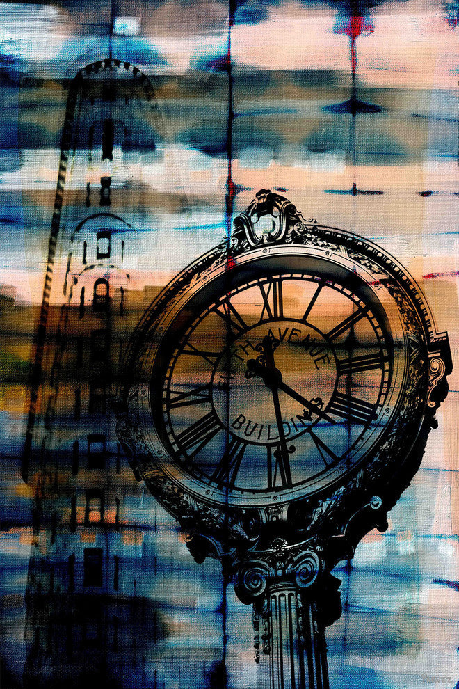 "Fifth Avenue Building" Print on Canvas, 16"x24"