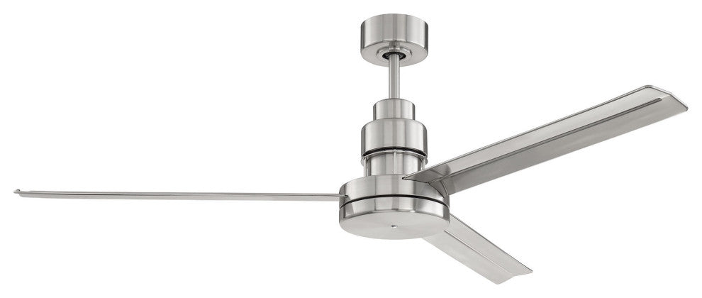 54" Mondo, Brushed Polished Nickel With Brushed Polished Nickel Blades
