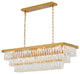 Bethel International LA36C38G 12-Light Chandelier, Satin Brass