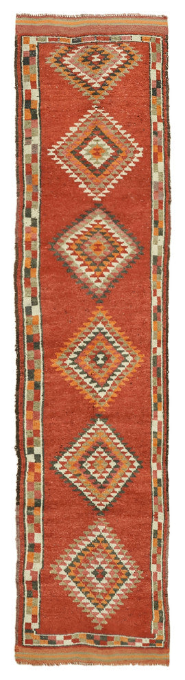 Rug N Carpet - Handmade Oriental 2' 10" x 11' 8" One-of-a-Kind Runner Rug