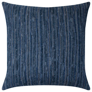 Luxe Stripe Indigo Indoor/Outdoor Performance Pillow, 20"x20"