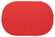 Fishnet Flag Red Oval Placemat Dz.