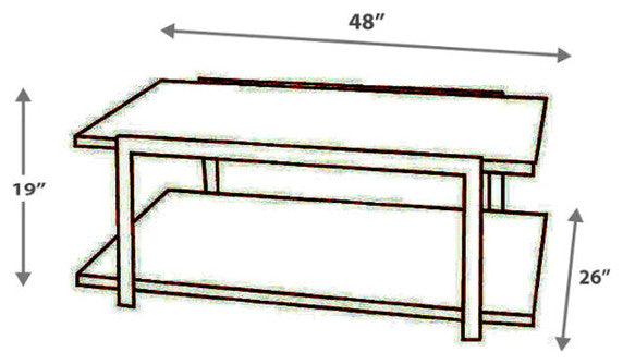 Benzara BM190125 Metal Framed Table Set Glass Top & Lower Shelf, Set of 3, Black