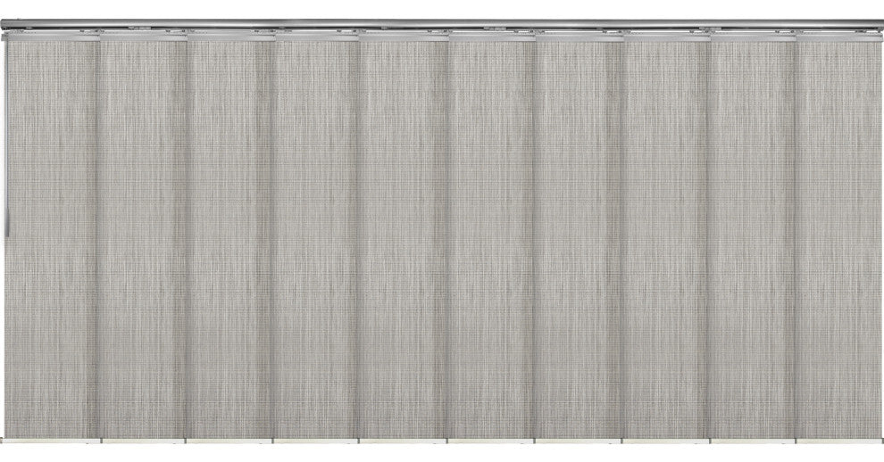 Arias 10-Panel Track Extendable Vertical Blinds 120-218"W