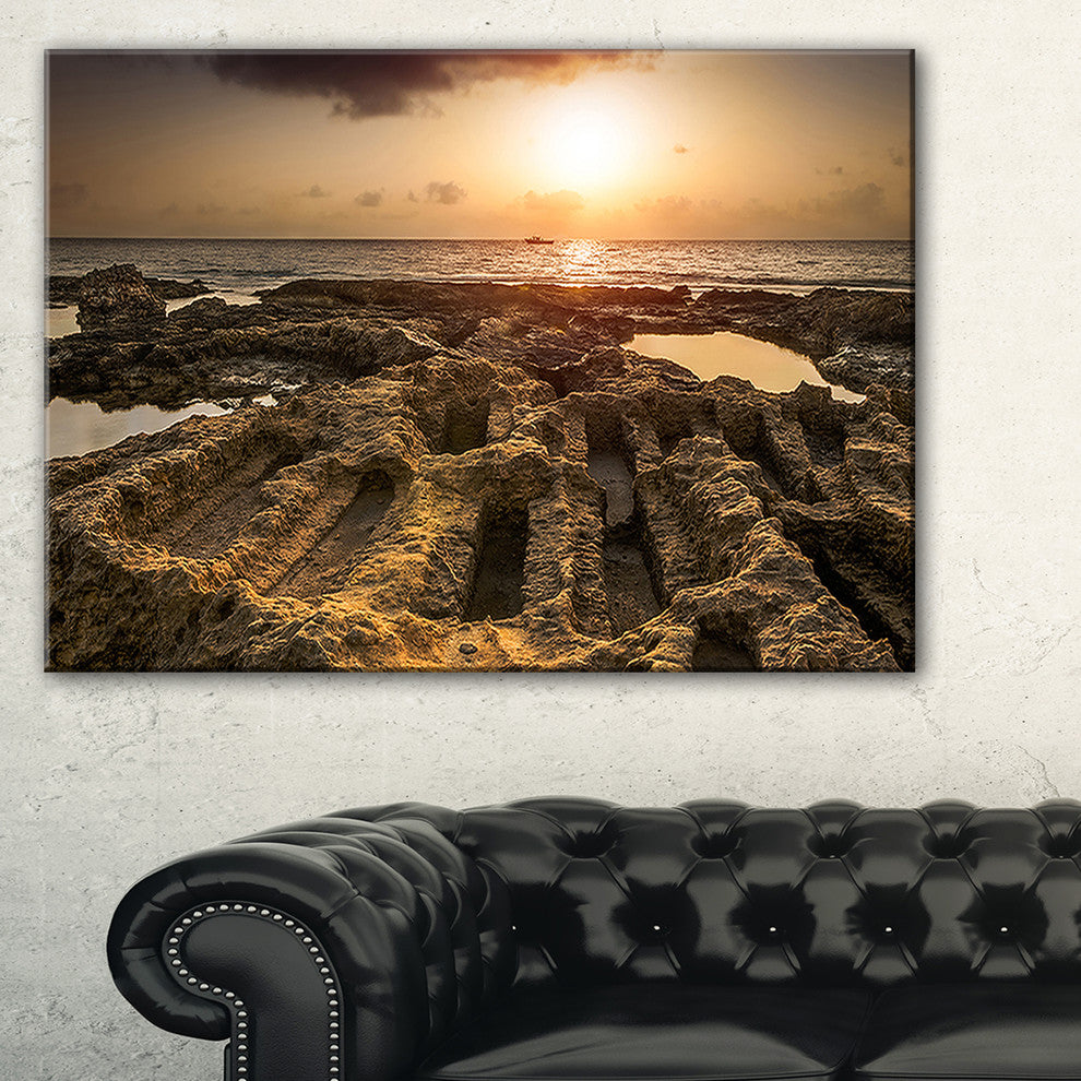 "Glowing Sunlight On Ancient Ruins" Landscape Wall Art Canvas Print, 40"x30"