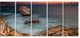 "Big Rock Formations Near Tulenovo" Beach Canvas Wall Art, 5 Panels, 60"x28"