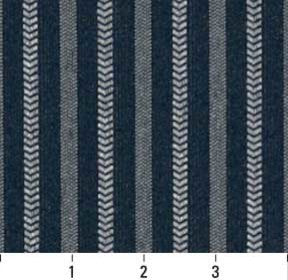Navy Blue Striped Heavy Duty Crypton Fabric By The Yard