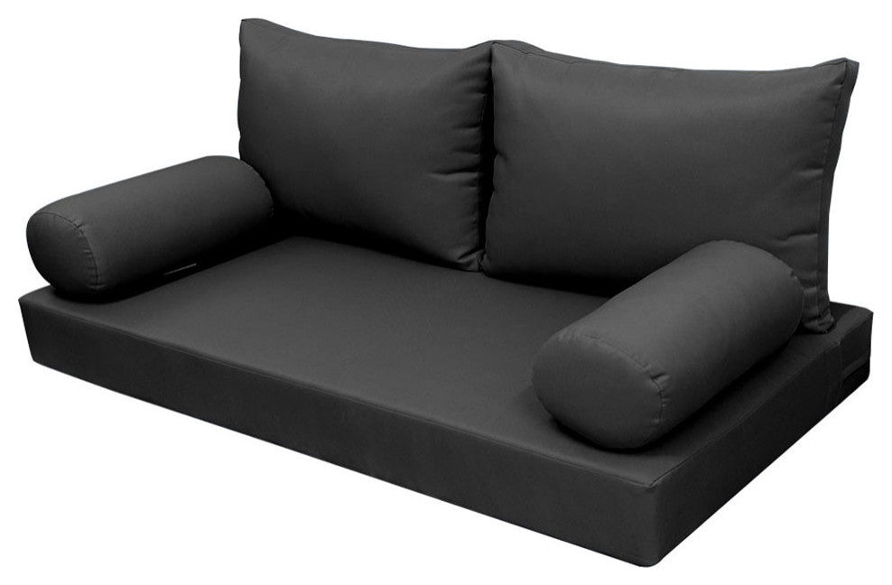 S2 Twin Size 5PC Knife Edge Daybed Mattress Cushion Bolster Complete Set AD003