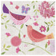 "Damask Floral and Bird IV" Digital Paper Print by Farida Zaman, 38"x38"
