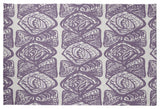 Cowry Cluster Rug, Purple, 2'x3'